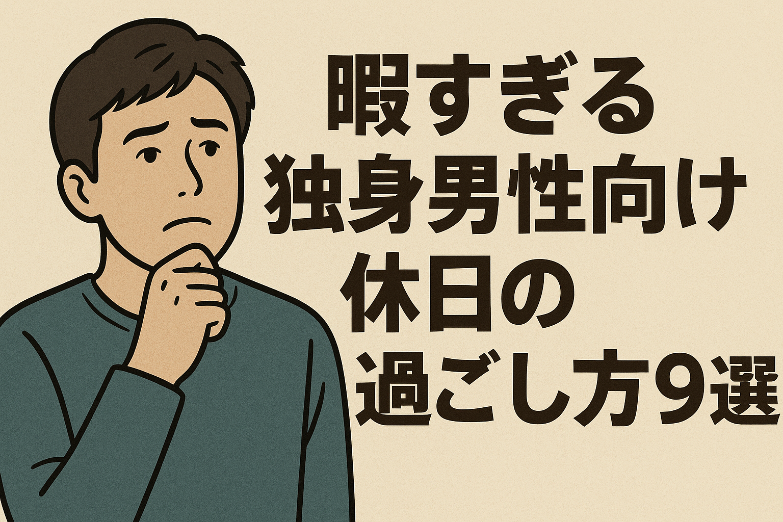 暇すぎる独身男性むけ休日の過ごし方9選