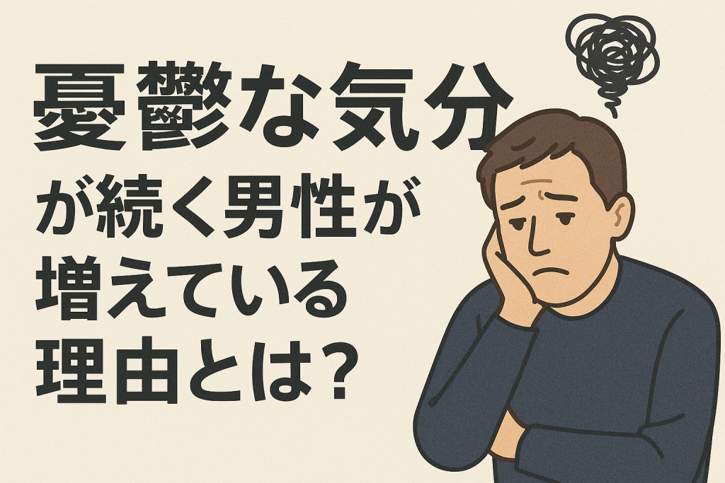憂鬱な気分が続く男性が増えている理由とは？