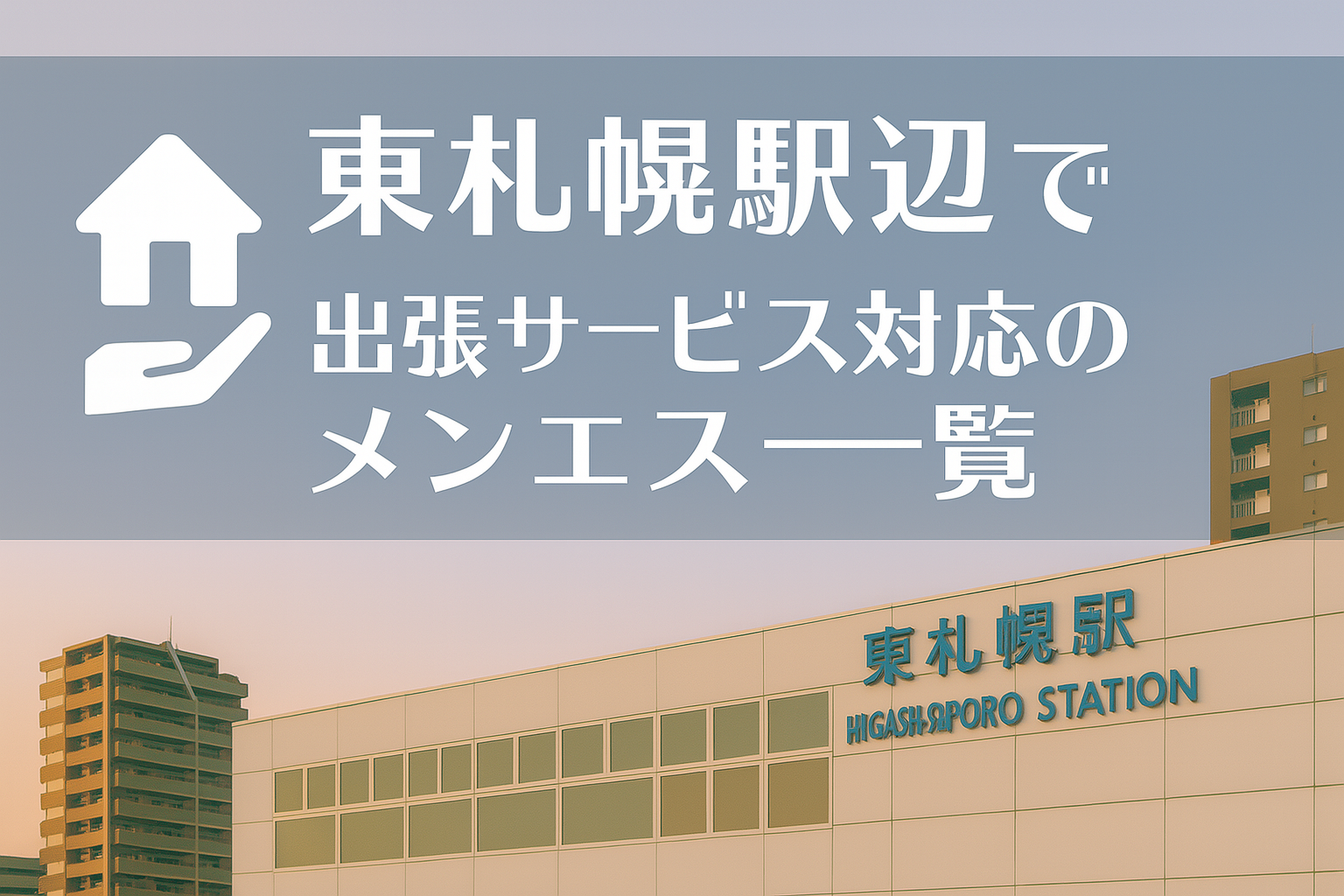 白石駅・東札幌駅周辺で“ホテルに呼べる”出張メンエス｜札幌市白石区のビジネスホテル派遣メンズエステ