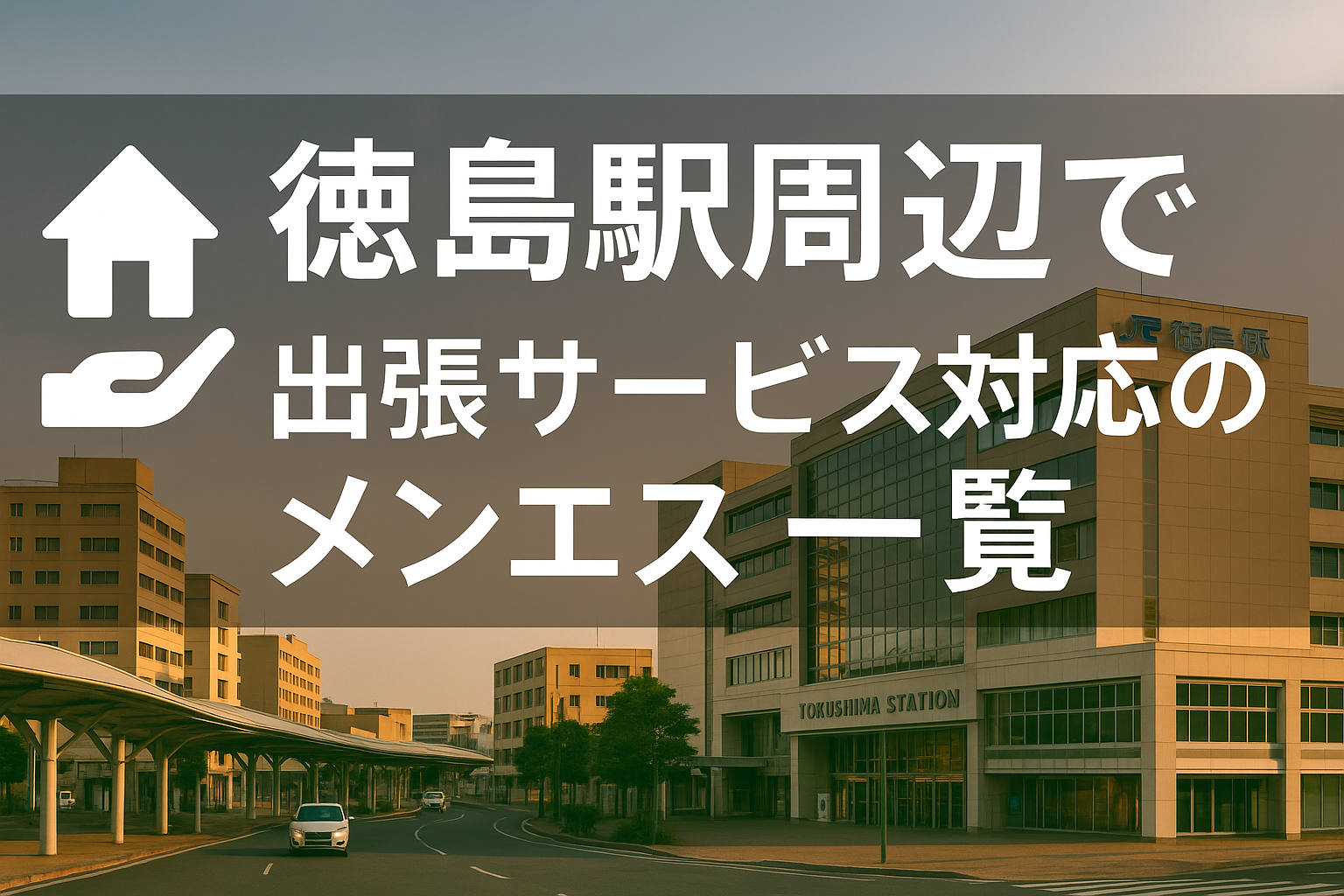 徳島駅・阿波富田駅・新町橋・両国本町周辺で“ホテルに呼べる”出張メンエス｜徳島市全域ビジネスホテル派遣メンズエステ